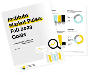 Institute Market Pulse: Fall 2023 Goals is now available for download!  