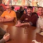 A group of happy men  
